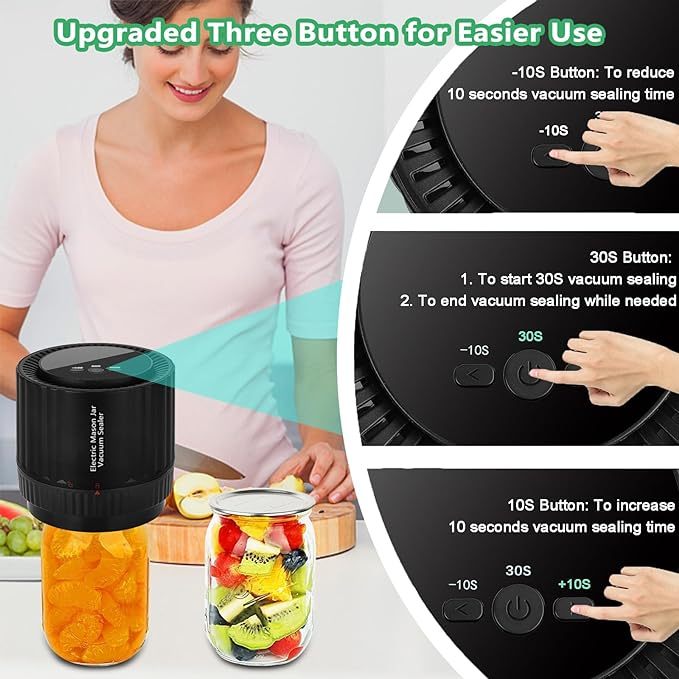 Electric Mason Jar Vacuum Sealer