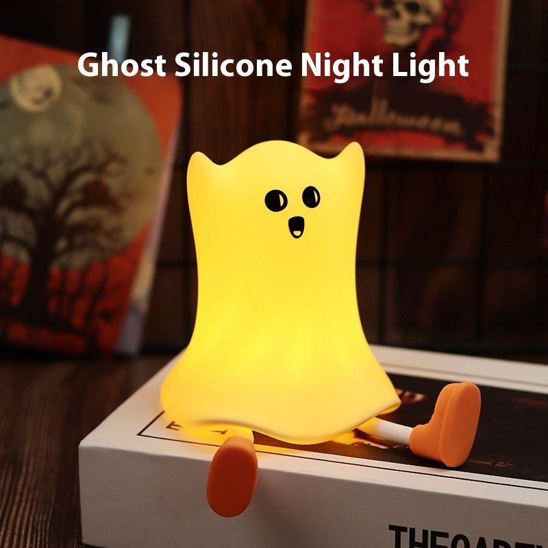 Halloween Silicone Ghost Shaped Bedside Lamp